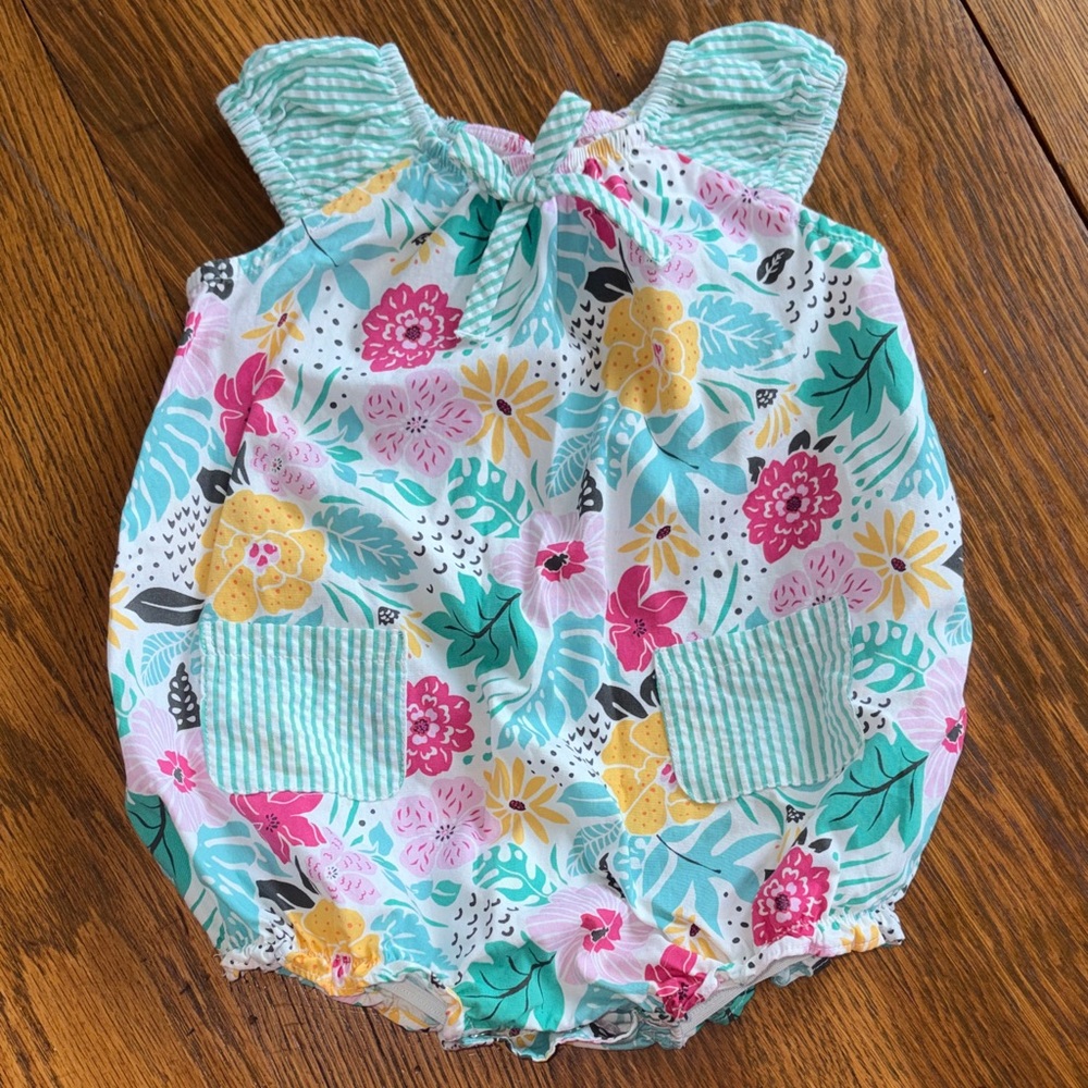 Bonnie Baby 12-18M Romper with Pockets